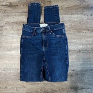 Free People Womens Skinny Jeans Dark Wash Size 27